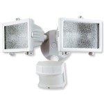 Heath Zenith Dualbrite White Motion Sensor Outdoor Security Flood Light