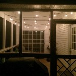 How To Hang Outdoor String Lights On Screened Porch