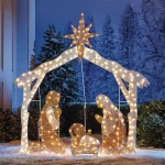 Large Lighted Nativity Scene Outdoor