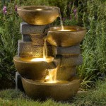 Large Lighted Outdoor Water Fountains