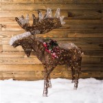 Large Outdoor Lighted Moose