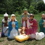 Light Up 9 Piece Nativity Set Outdoor Yard Decor