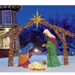 Lighted Outdoor Nativity Sets