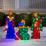 Lighted Outdoor Nativity Wisemen