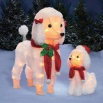 Lighted Poodle Outdoor Decoration