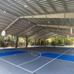 Outdoor Basketball Court With Lights Houston