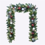 Outdoor Garland With Cool White Lights