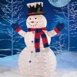 Outdoor Light Up Snowman