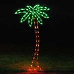 Outdoor Lighted Palm Trees