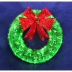 Outdoor Lighted Xmas Wreath