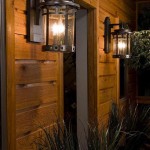 Rustic Log Cabin Outdoor Lighting